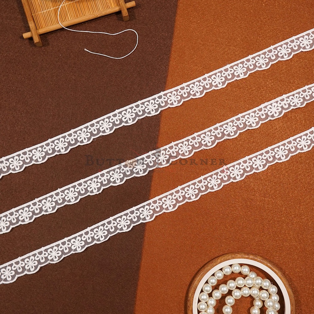 One Side Border Organza Lace