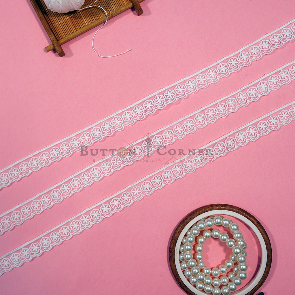 One Side Border Organza Lace