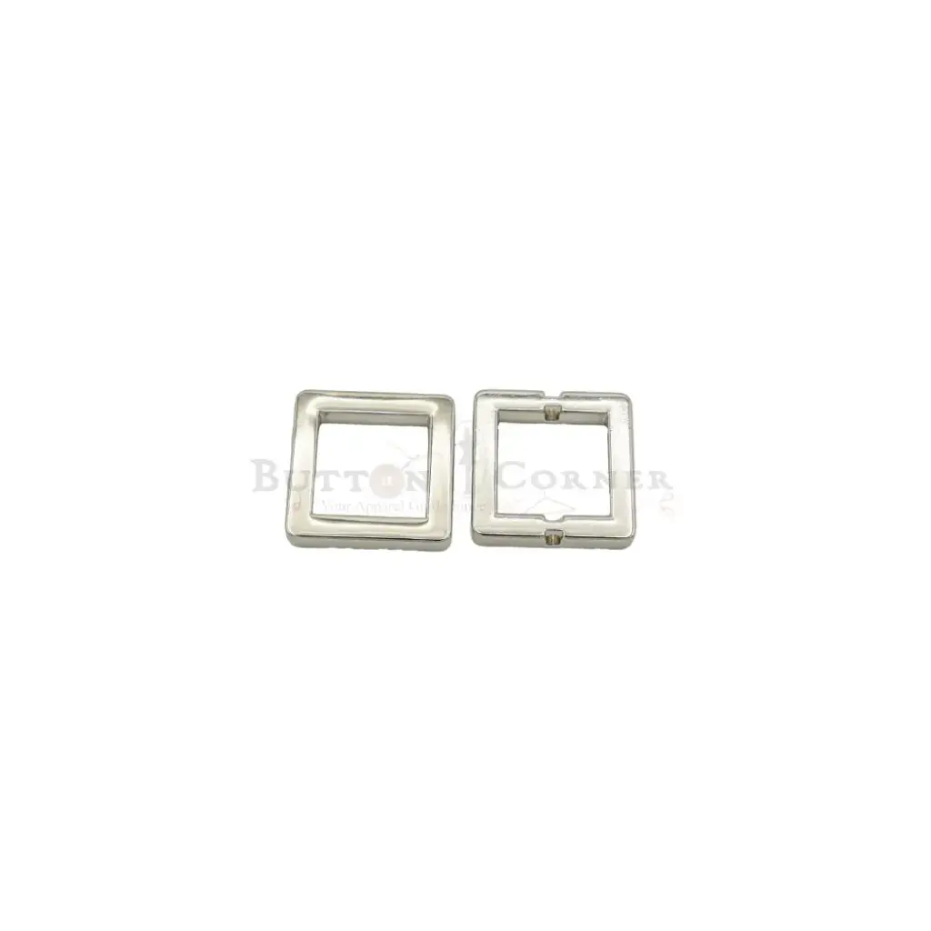Square Shape 2 Hole Metal Button