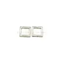 Square Shape 2 Hole Metal Button