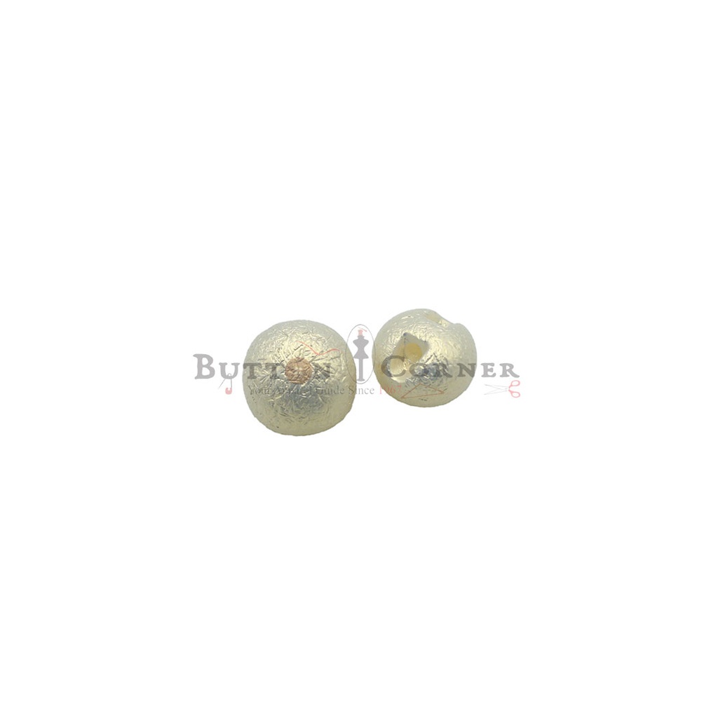 Wrinkled Pearl Plastic Dome Button