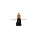 Gold Cap Faux Leather Tassel