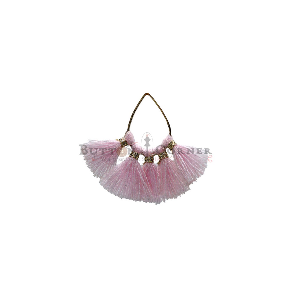 Fringe With Cold Wire Teardrop Tassel