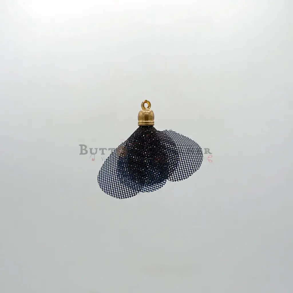 Gold Cap Net Flower Tassel