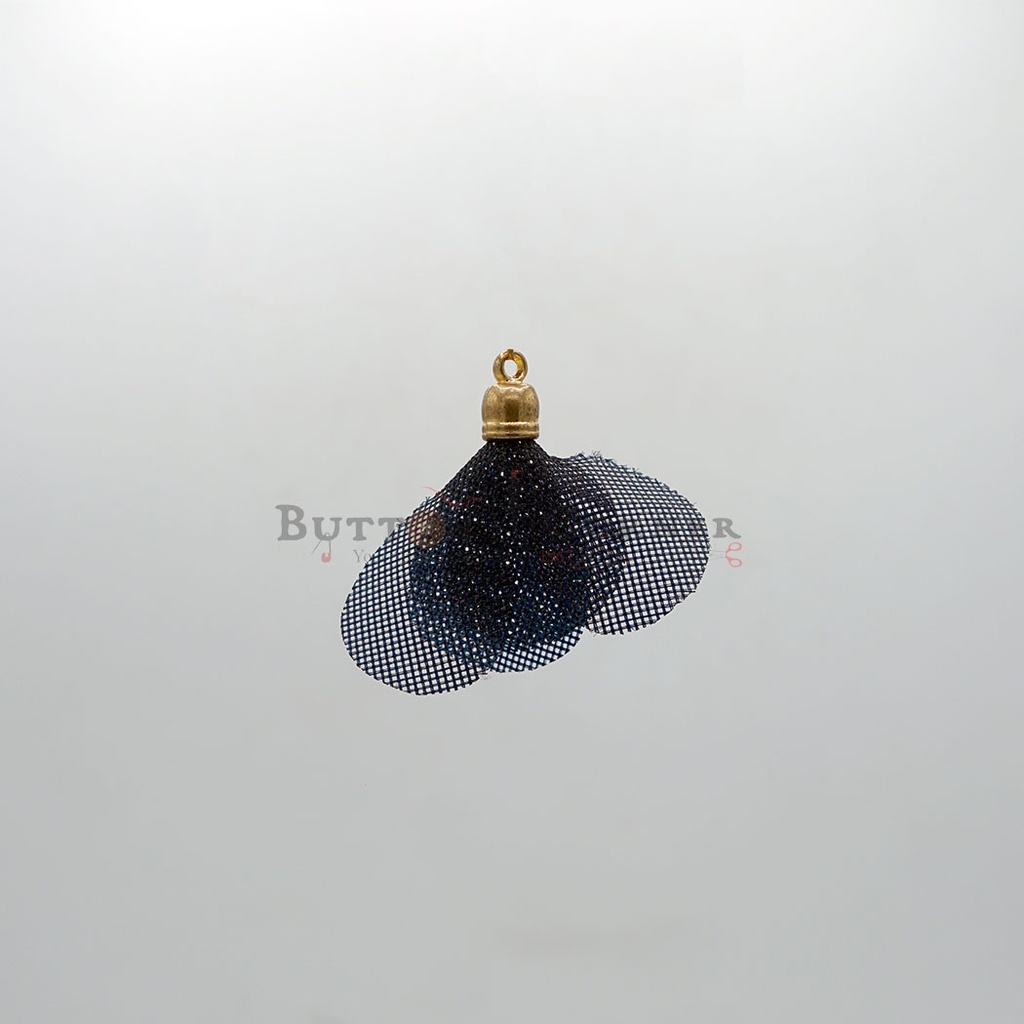 Gold Cap Net Flower Tassel