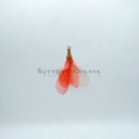 Gold Cap Organza Flower Tassel