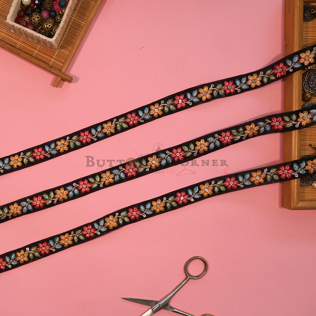 Embroidery Thread Sequence Net Lace