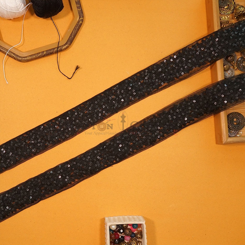 Embroidery Thread Sequence Net Lace
