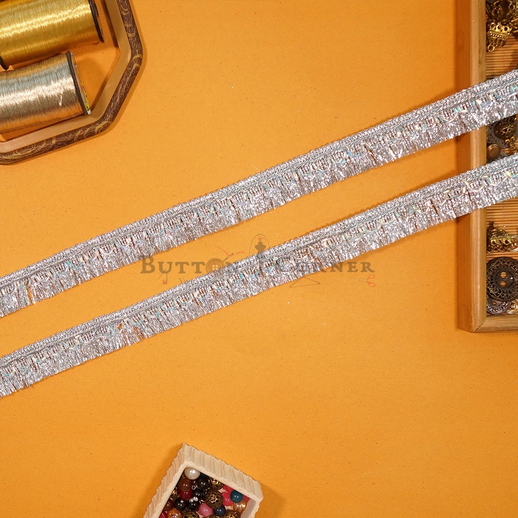 Fancy Kora Lurex Hanging Lace