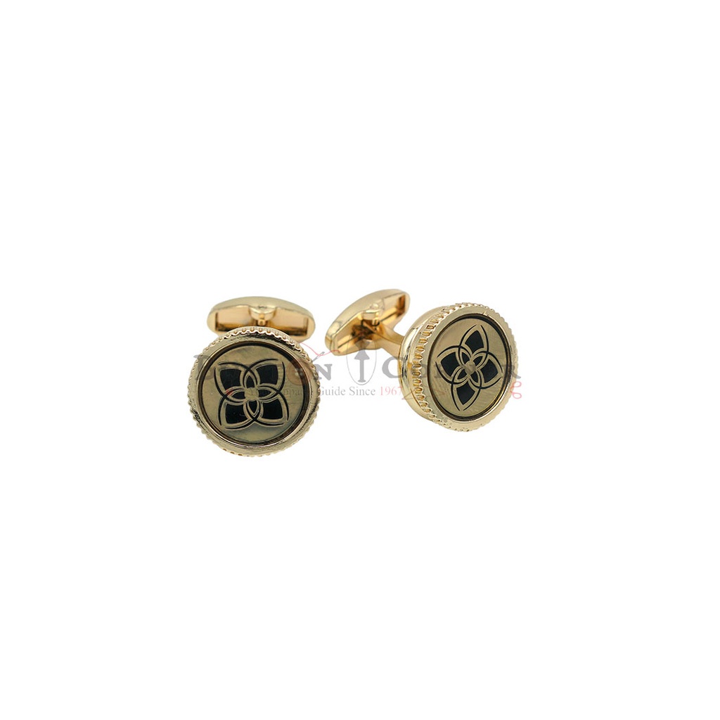 Circular Face Radiant Design Cufflink
