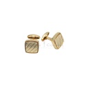 Diagonal Pattern Vintage Square Cufflink