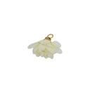 Flower Design Net Fabric Tassel In Gold Cap