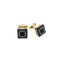 Gold Plated Design Square Cufflink