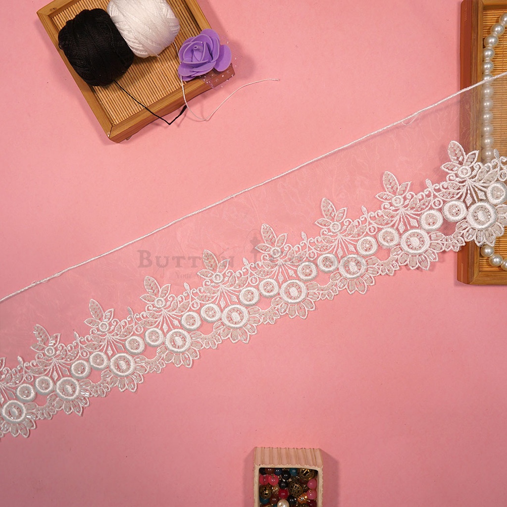 Embroidery Thread Glass Beads Lace