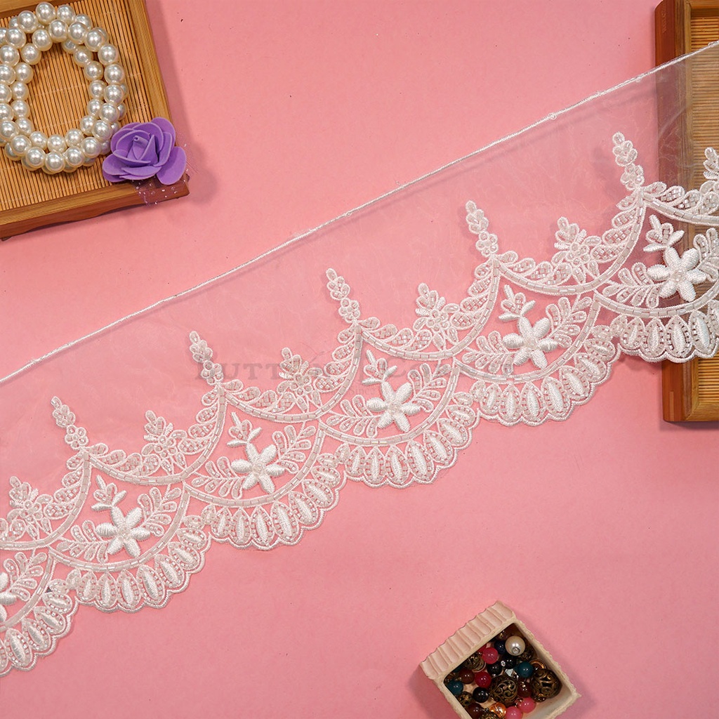 Embroidery Thread Glass Beads Lace