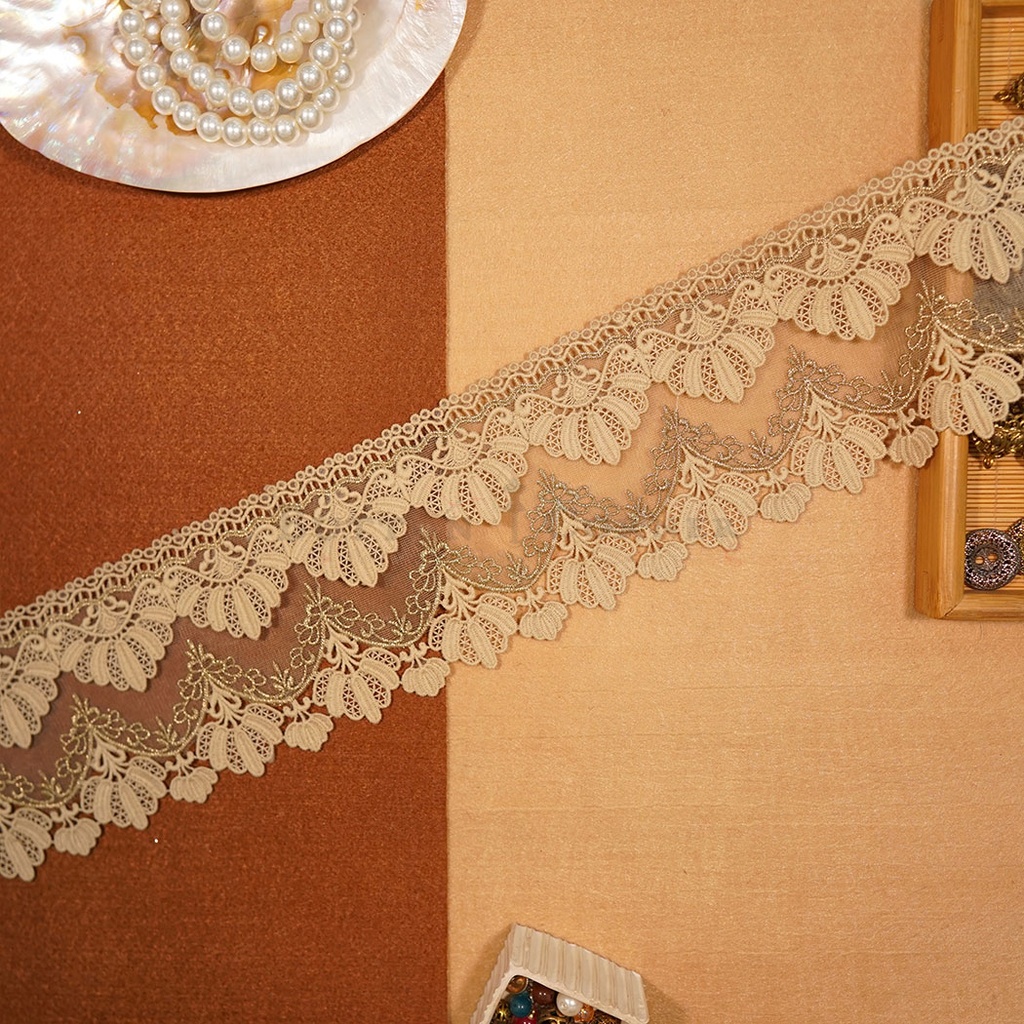 Shuttle Zari Net Lace