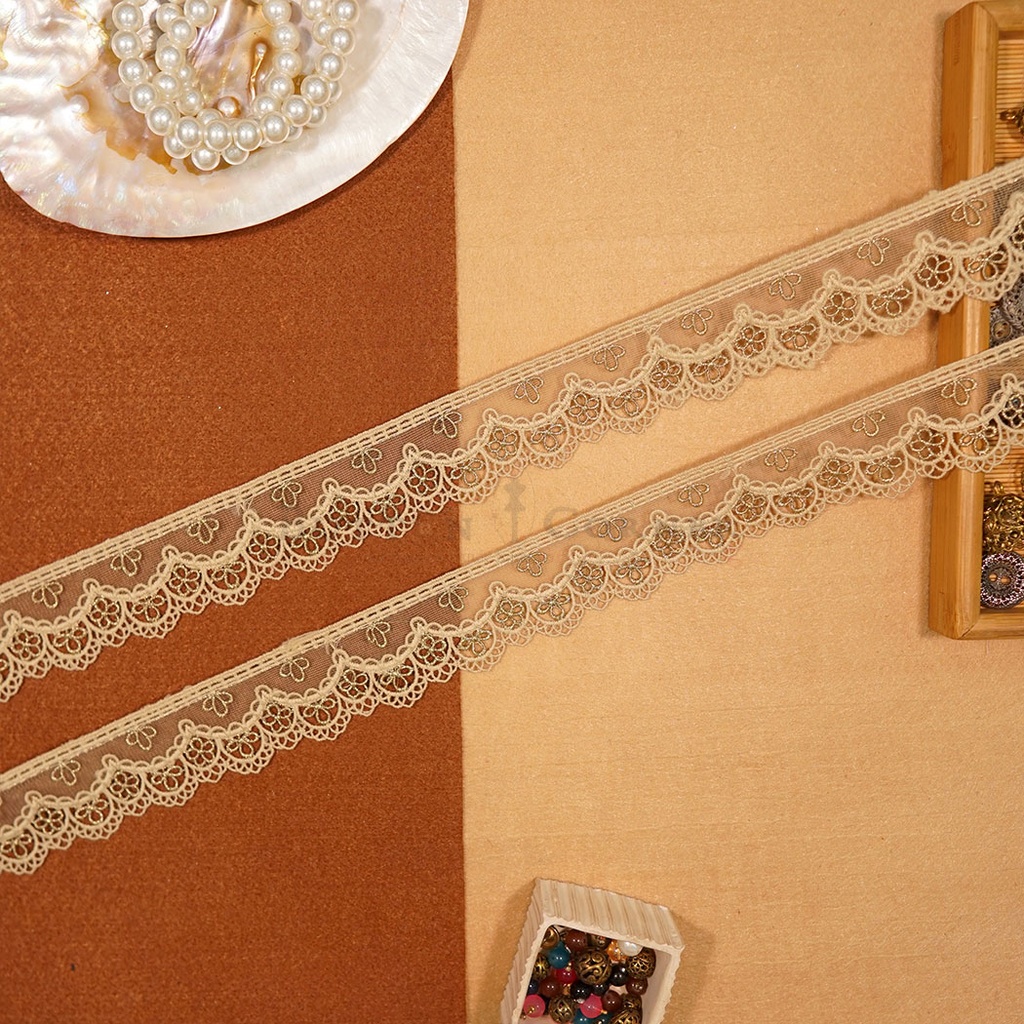 Shuttle Zari Net Lace