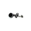 Black Onyx Stone Round Cufflink