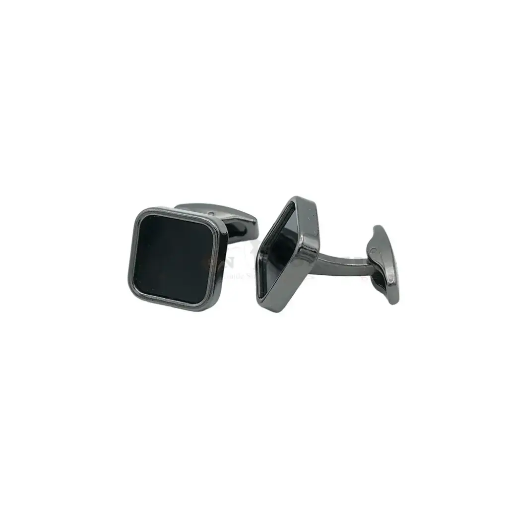 Black Onyx Stone Trendy Square Cufflink