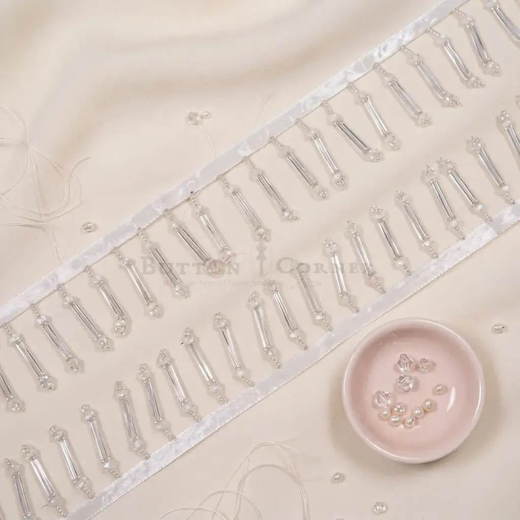 Fancy Glass Beads Hanging Lace