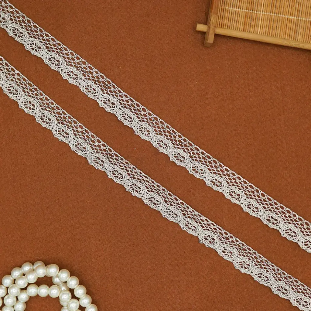 Metallic Yarn Crochet Lace