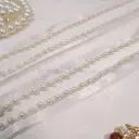Fancy Pearl & Beads Hanging Lace
