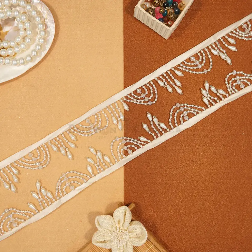 Fancy Glass Beads Hanging Lace