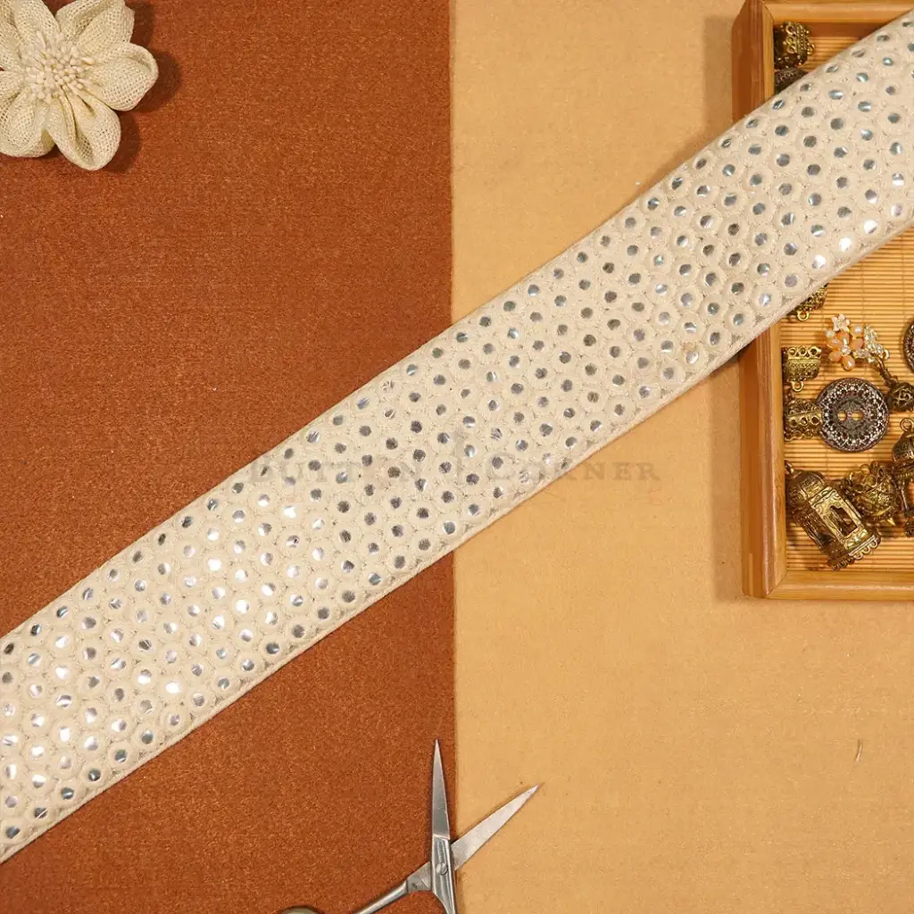 Foil Paper Embroidery Net Lace