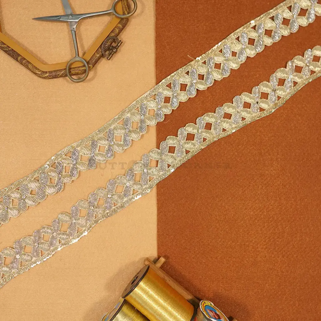 Fancy Naqshi&Dabka Sequence Lace