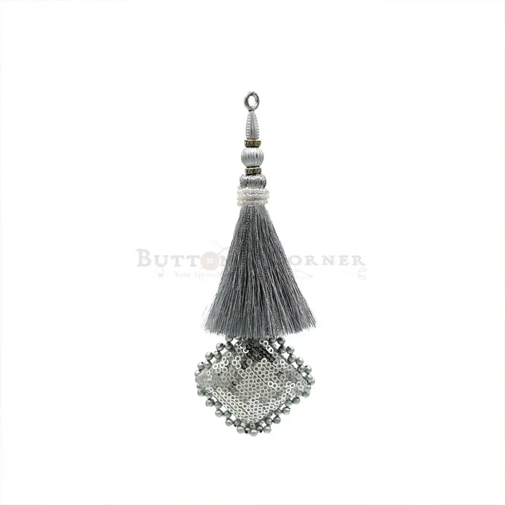 Metallic Yarn, Pearl, Sequence Tassel