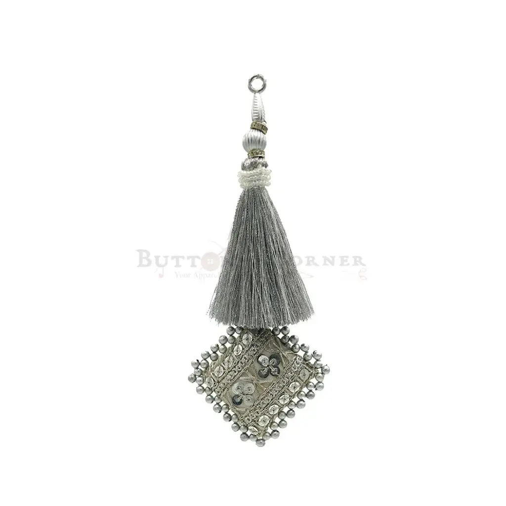Embroidery Thread, Metallic Yarn, Pearl & Crystal Tassel