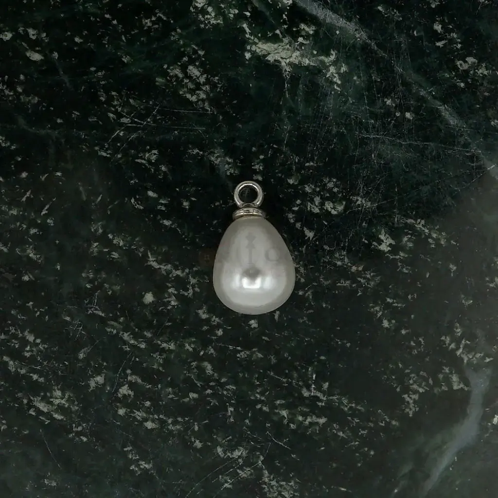 Mini Water Drop Pearl Hanging In Silver Hook