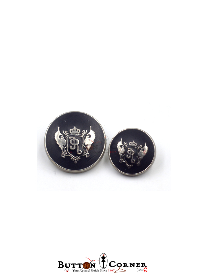 Crown Wings Design Suiting Button