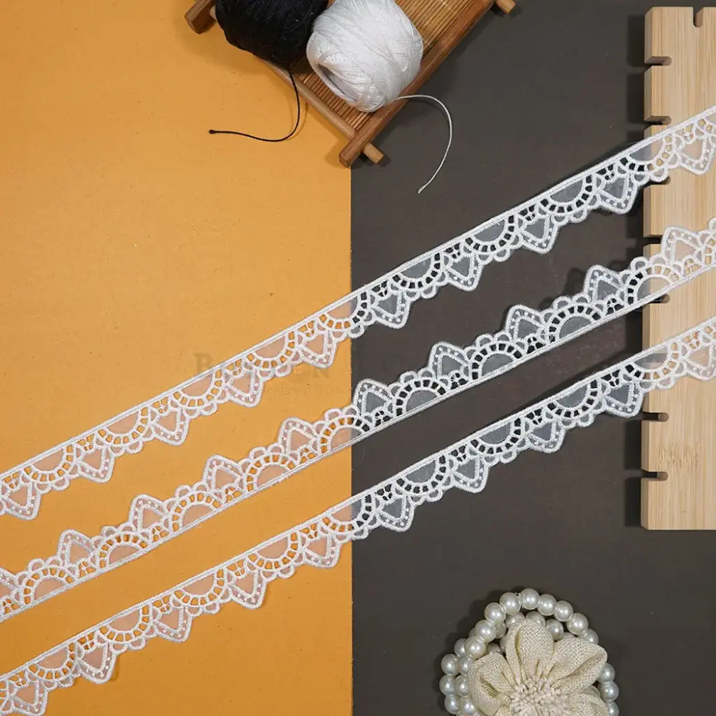 One Side Border Organza Lace