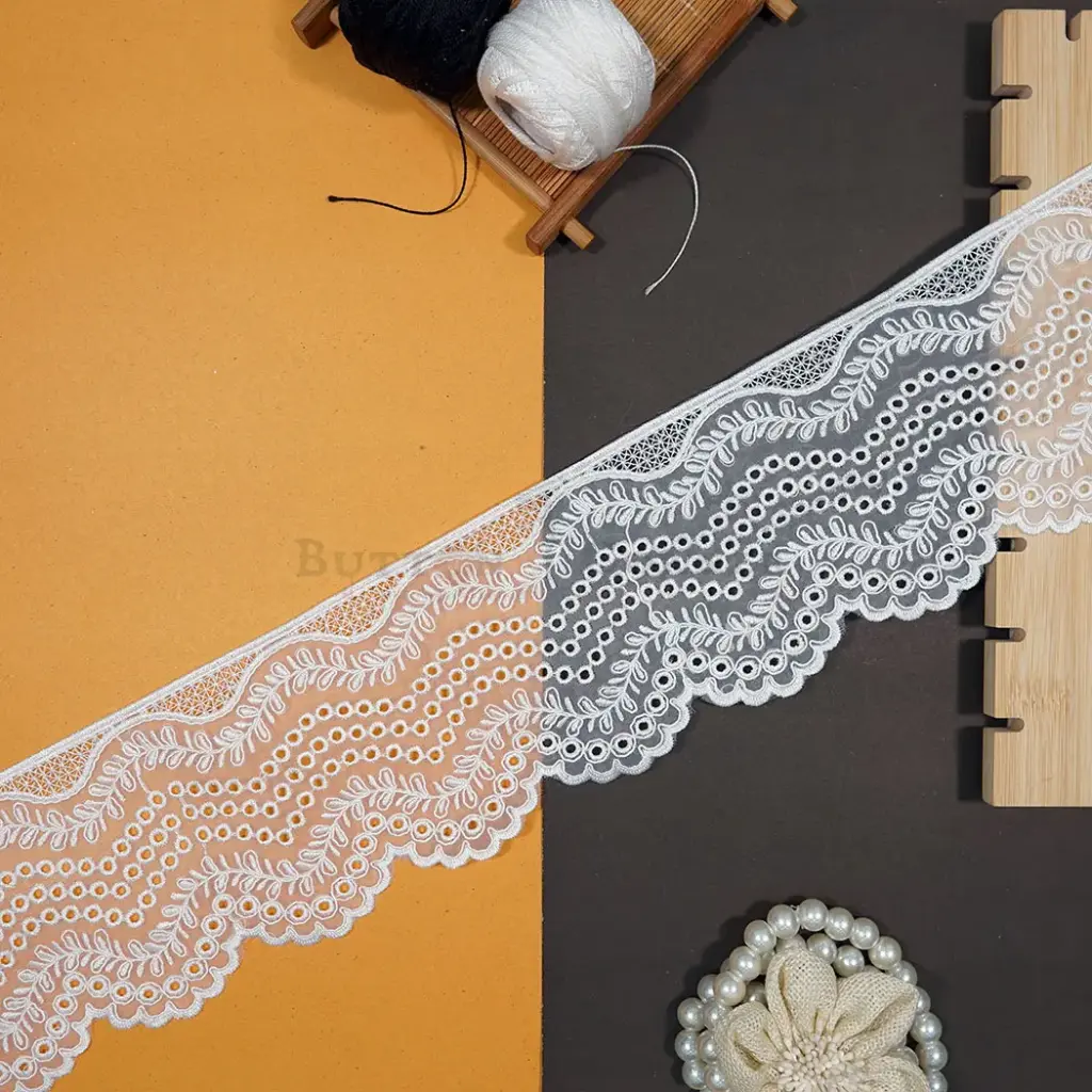 One Side Border Organza Lace