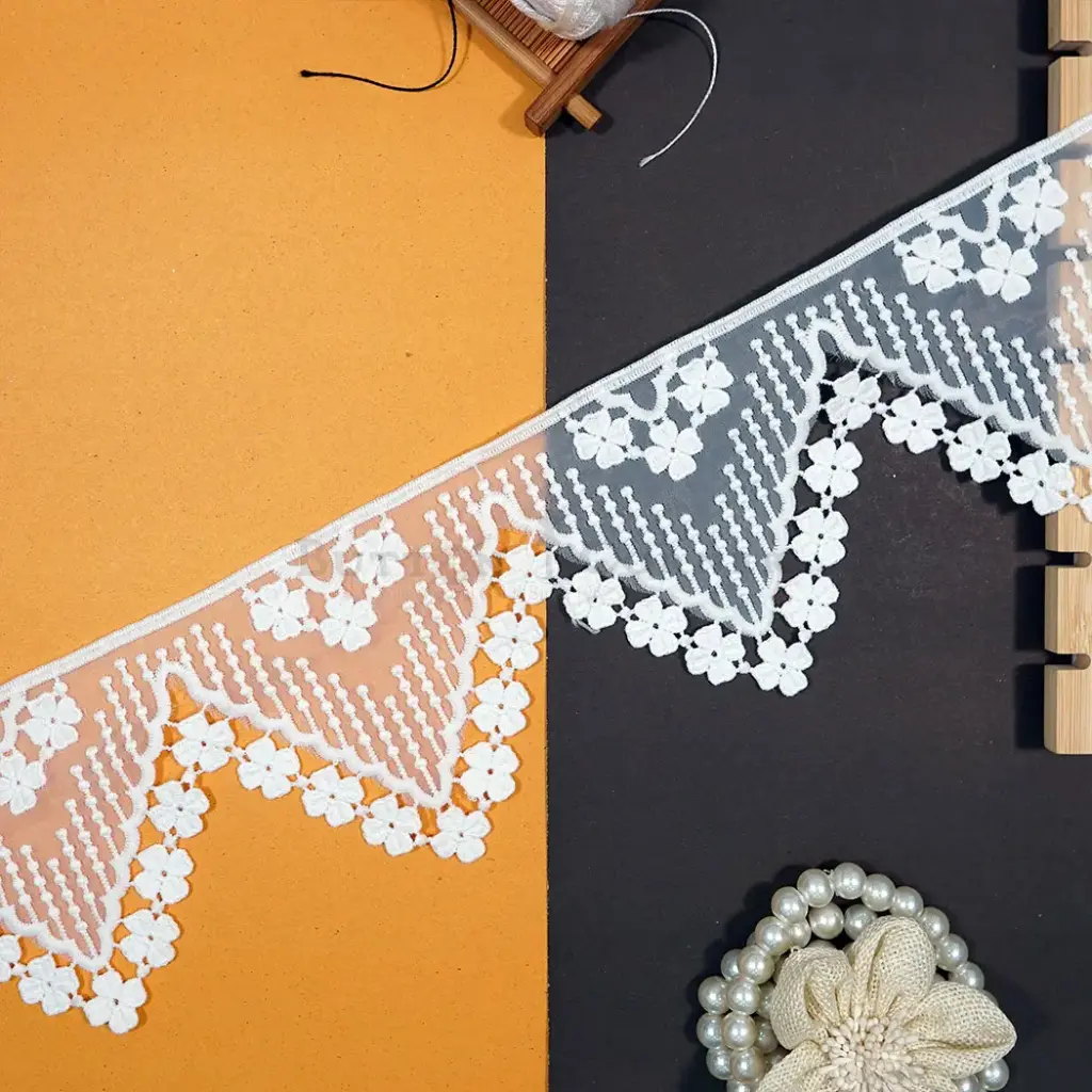 One Side Border Organza Lace