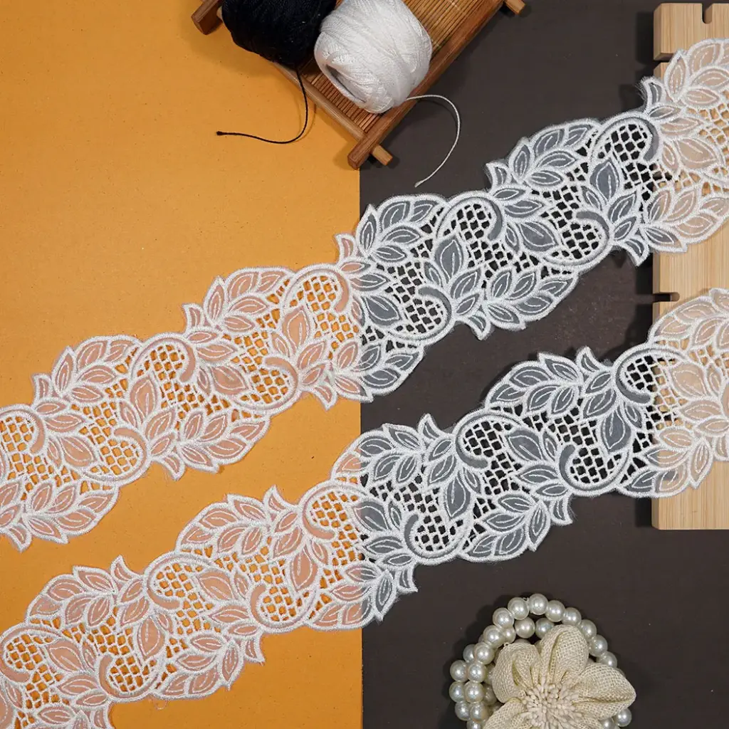 Flower Design Organza Lace