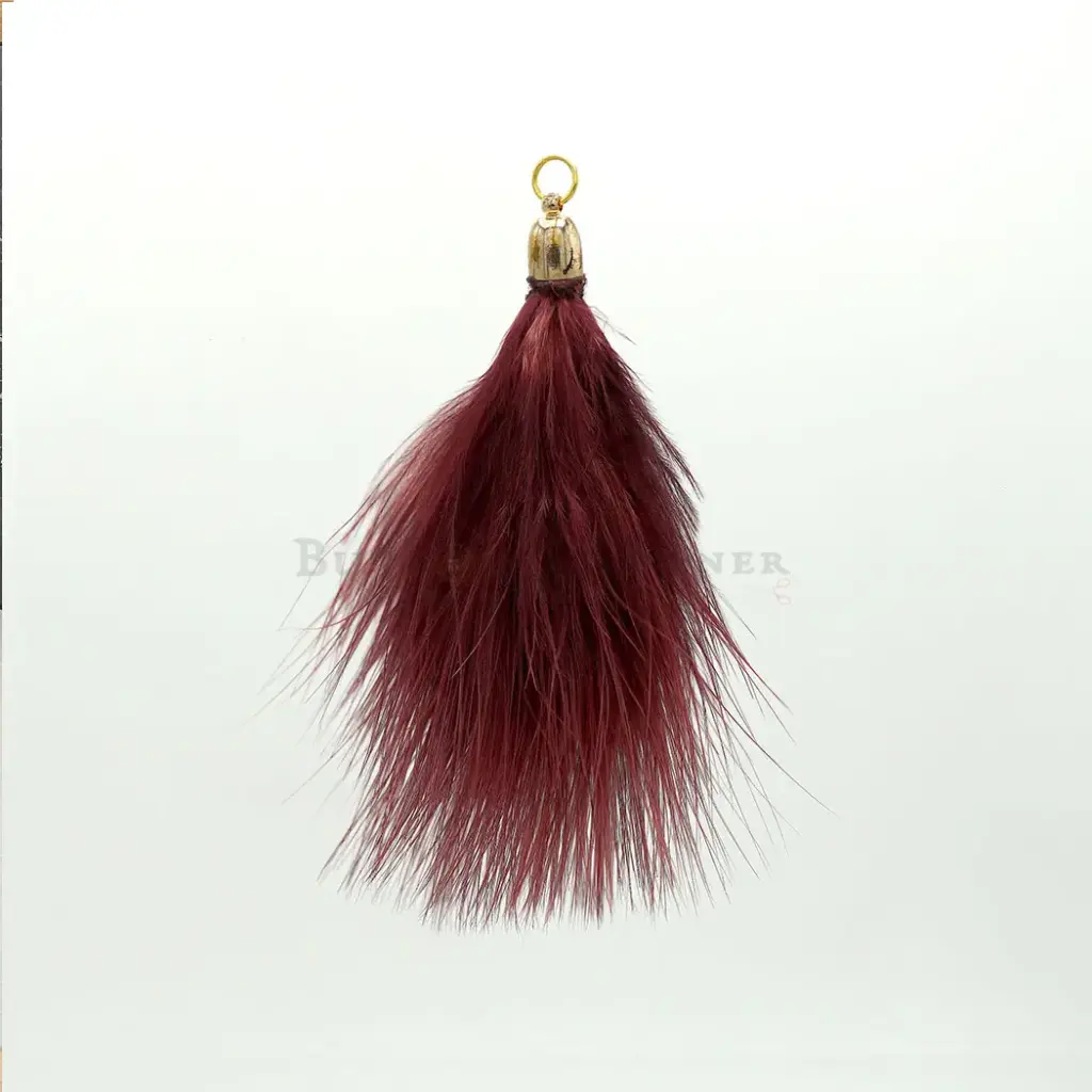 Metal Cap Ostrich Feather Hanging