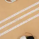 One Side Border Circular Pattern, Shuttle Lace