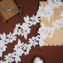 Openwork Flower Design Shuttle Lace