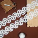 Circular Design Shuttle Lace