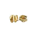 Irregular Hexagon Shape Metal Shank Button