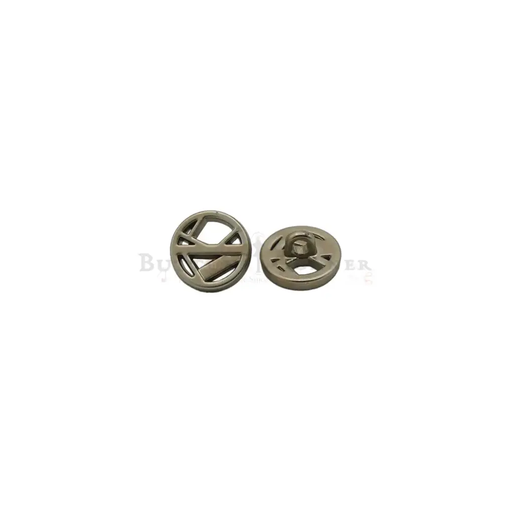 Abstract Design Metal Shirt Button