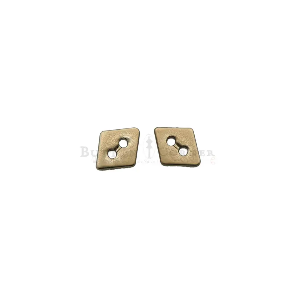 Rhombus Shape Metal Shirt Button