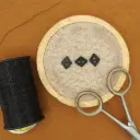 Paint Coated Rhombus Shape Shirt Button