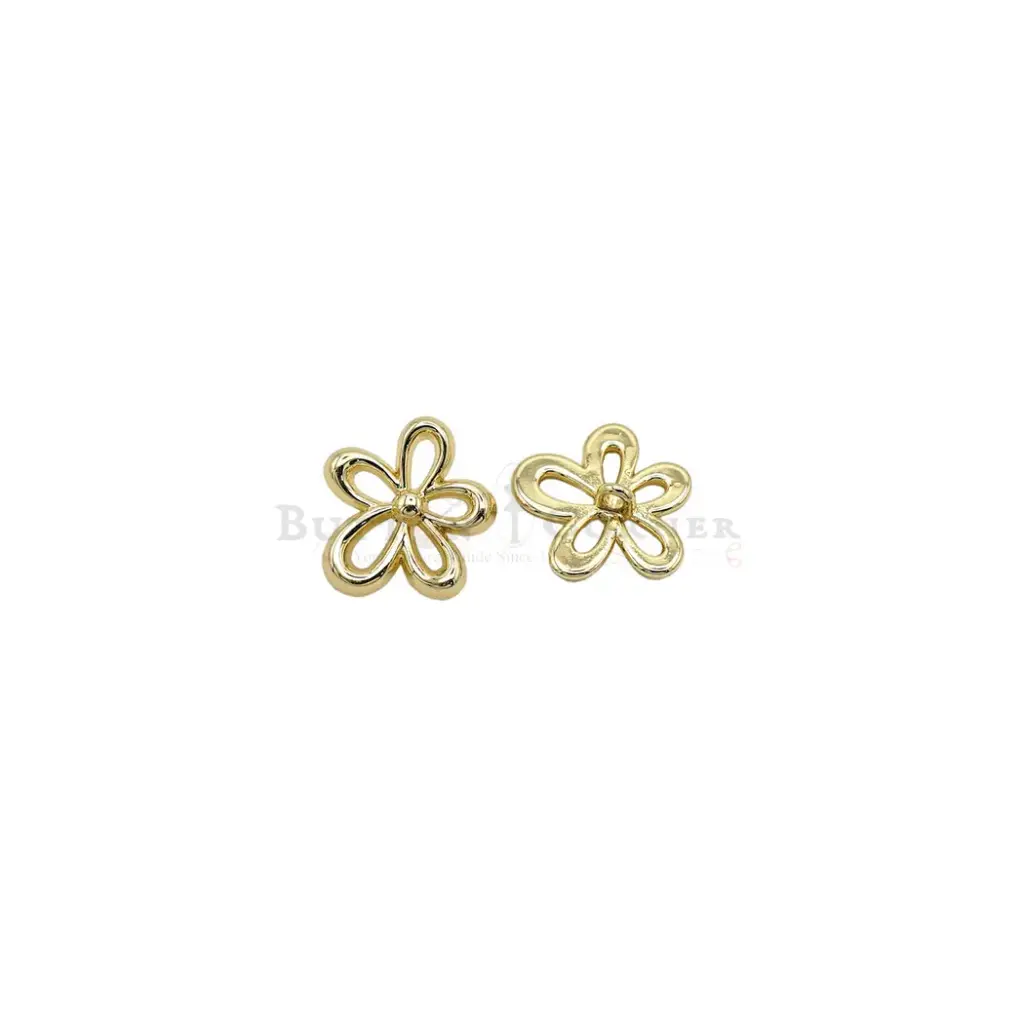 Daisy Flower-Shape Hollow Metal Button