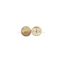 Gold-Plated Crown Shield Two-Part Metal Suiting Button