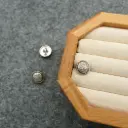 Silver Plated Crown Shield Shirt Button