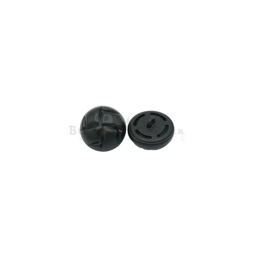 Paint-Coated Hemline Leather-Style Metal Shank Button