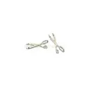 Shiny Silver 4 Hole Scissor Pendant